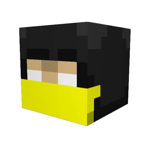 dhardy13 Minecraft avatar head, 3D render
