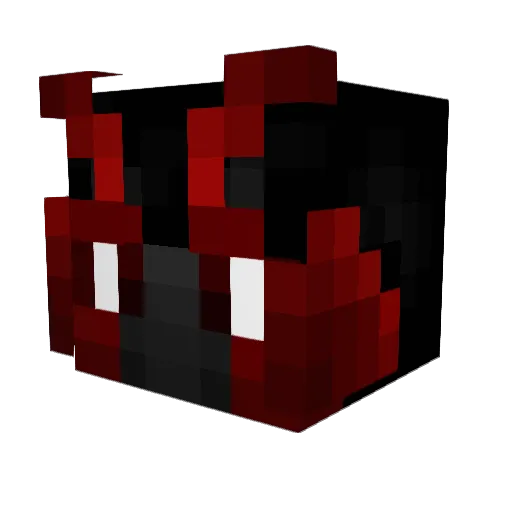 dhazy Minecraft avatar head, 3D render