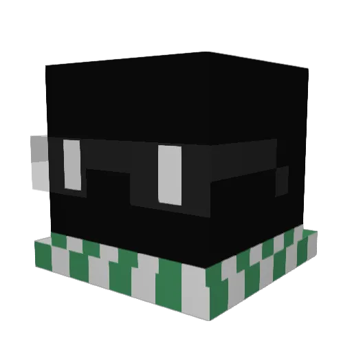 dhe1fy Minecraft avatar head, 3D render