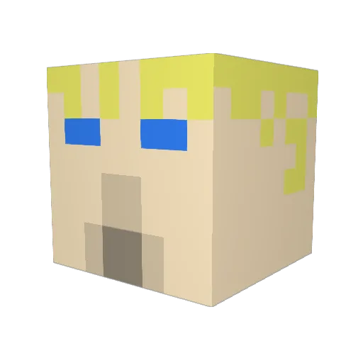 dherrin79 Minecraft avatar head, 3D render