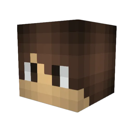 dhgodi Minecraft avatar head, 3D render