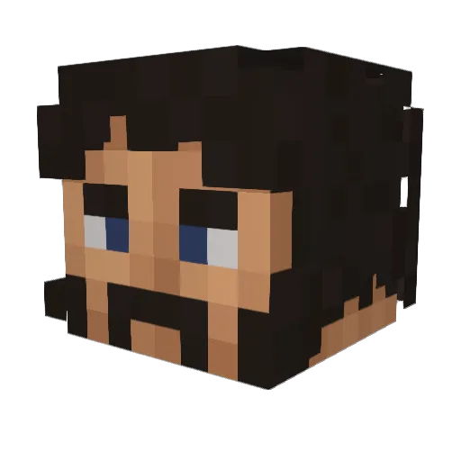 dhikkcheese Minecraft avatar head, 3D render