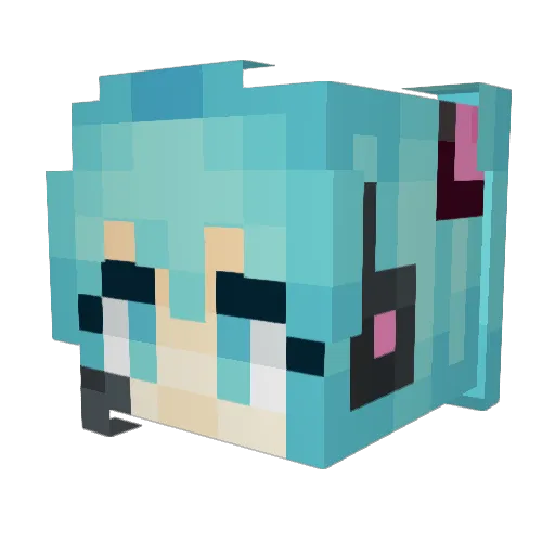 dhjdjdj4 Minecraft avatar head, 3D render
