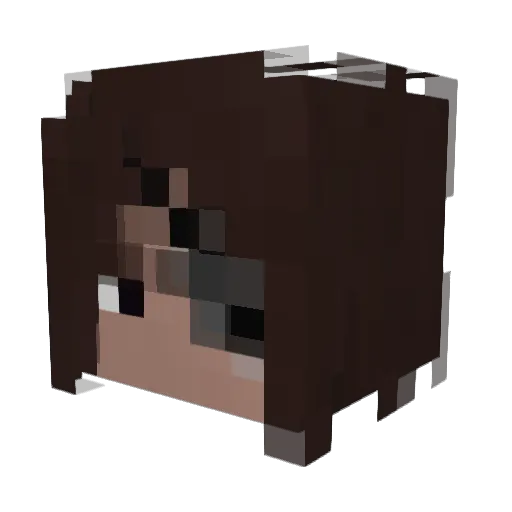 dhljoe Minecraft avatar head, 3D render