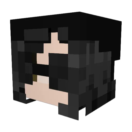 dhobby Minecraft avatar head, 3D render