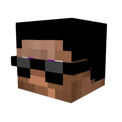 dhouse1203 Minecraft avatar head, 3D render