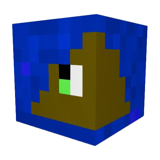 dhung Minecraft avatar head, 3D render