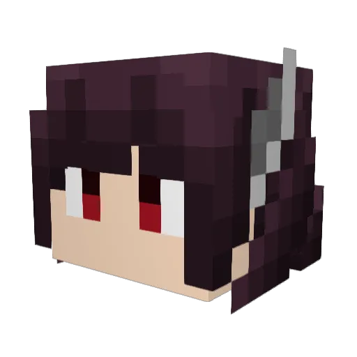 dhuno Minecraft avatar head, 3D render