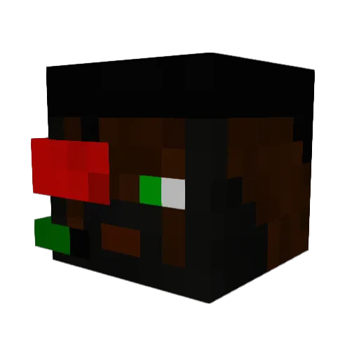 dhwill Minecraft avatar head, 3D render