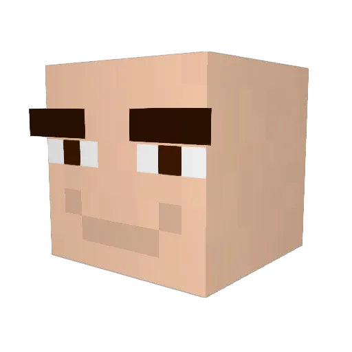 dhyo_ Minecraft avatar head, 3D render