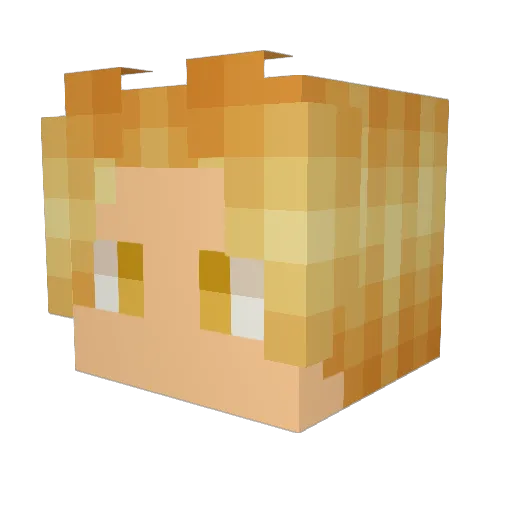 di_kard Minecraft avatar head, 3D render