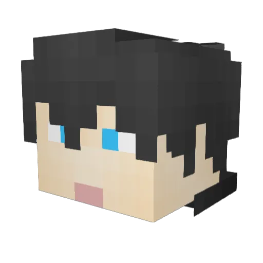 dia493 Minecraft avatar head, 3D render