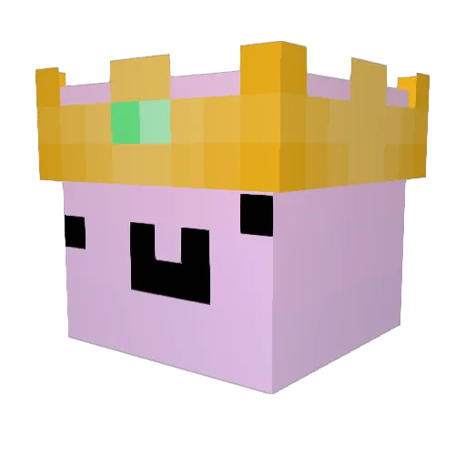 diabalas Minecraft avatar head, 3D render