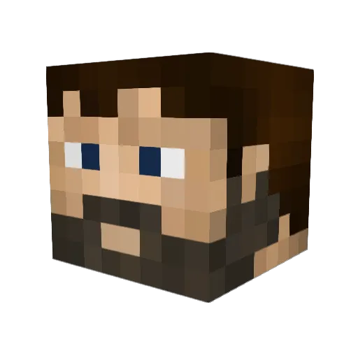 diable19 Minecraft avatar head, 3D render