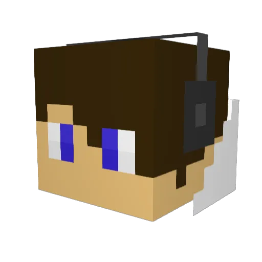 diabled404 Minecraft avatar head, 3D render