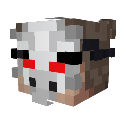diablonXP Minecraft avatar head, 3D render