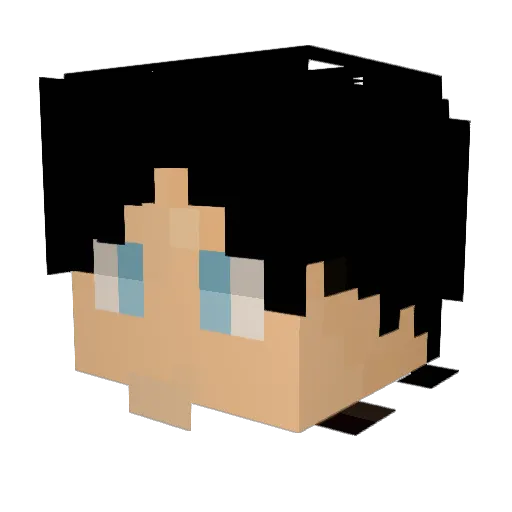 diablopuke Minecraft avatar head, 3D render