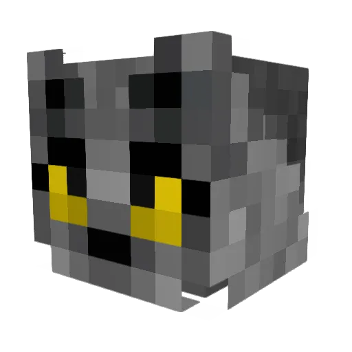 diaboxical Minecraft avatar head, 3D render