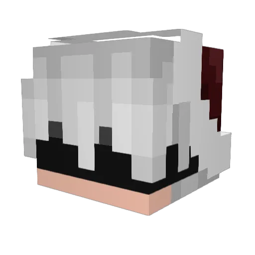 diaflex Minecraft avatar head, 3D render