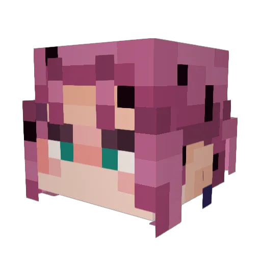 dial4 Minecraft avatar head, 3D render