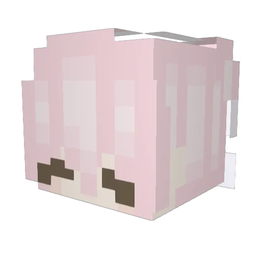 dialain Minecraft avatar head, 3D render