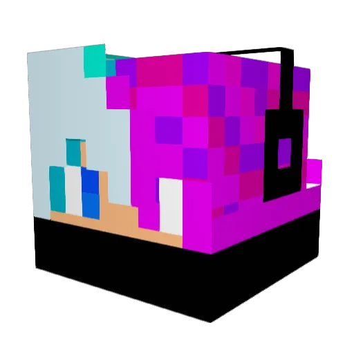 diamant2034 Minecraft avatar head, 3D render