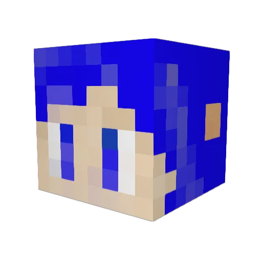 diamantito1714 Minecraft avatar head, 3D render