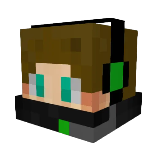 diamonator3000 Minecraft avatar head, 3D render