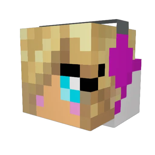 diamond1dragon Minecraft avatar head, 3D render