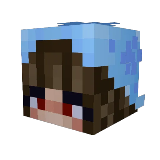 diamondRuby_ Minecraft avatar head, 3D render