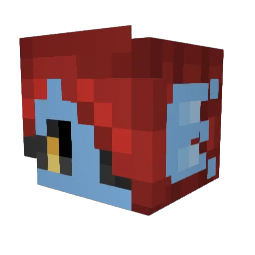 diamond_beats Minecraft avatar head, 3D render