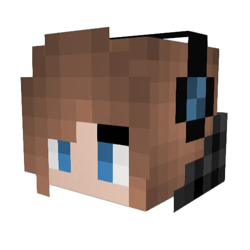 diamond_epic Minecraft avatar head, 3D render