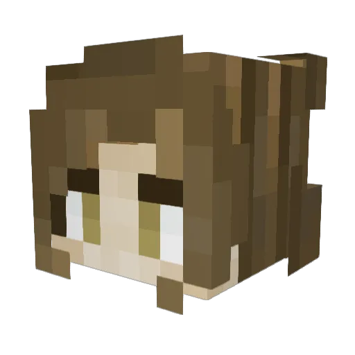 diamond_fire25 Minecraft avatar head, 3D render