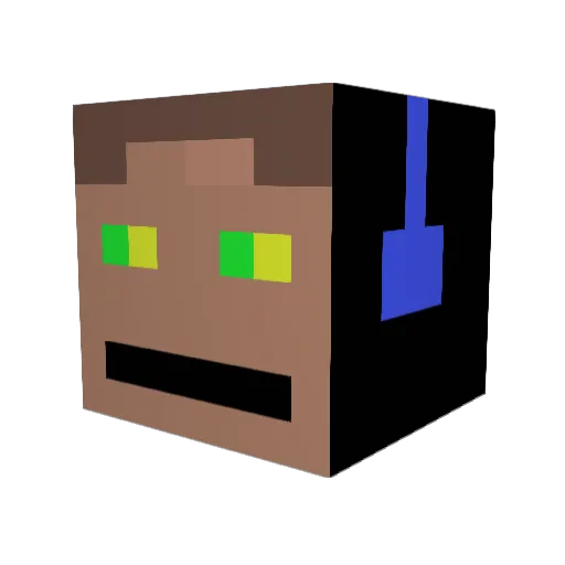 diamond_kid1 Minecraft avatar head, 3D render