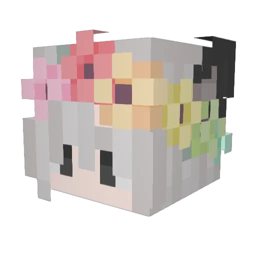 diamond_pick666 Minecraft avatar head, 3D render