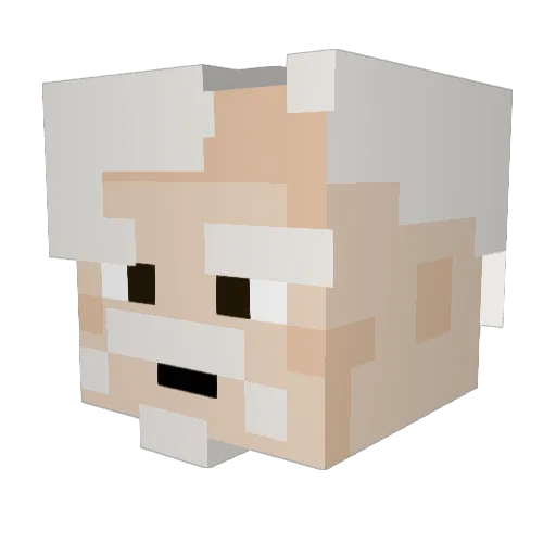 diamondbee101 Minecraft avatar head, 3D render