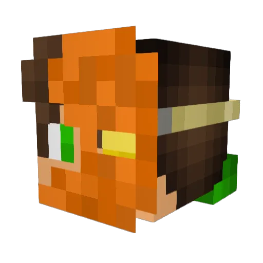 diamondblades7 Minecraft avatar head, 3D render