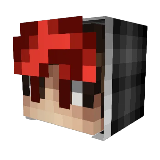 diamondbladeyt Minecraft avatar head, 3D render