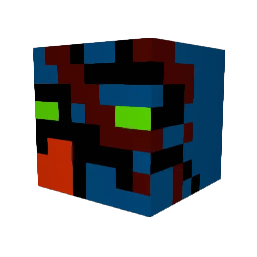 diamondboy2 Minecraft avatar head, 3D render