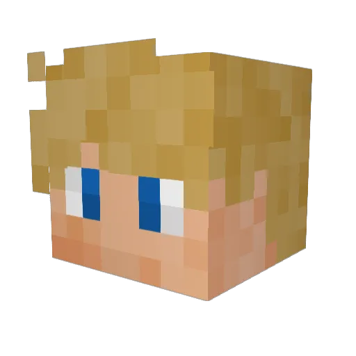 diamondboyplayz Minecraft avatar head, 3D render