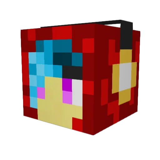 diamondcaton Minecraft avatar head, 3D render