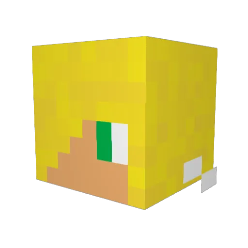 diamondcreeper34 Minecraft avatar head, 3D render