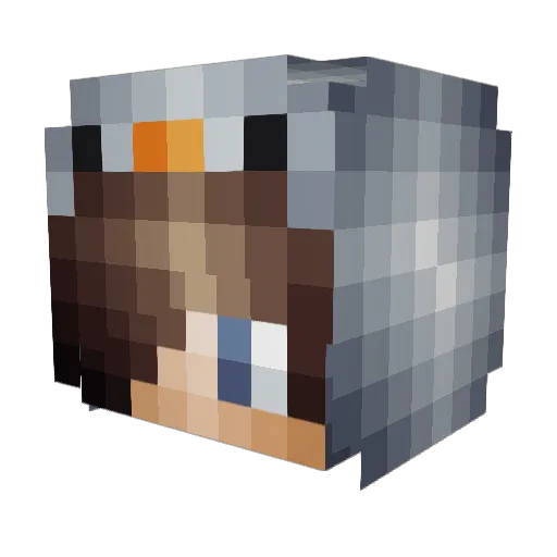 diamondcrystal32 Minecraft avatar head, 3D render
