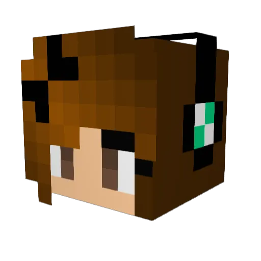diamondfever97 Minecraft avatar head, 3D render