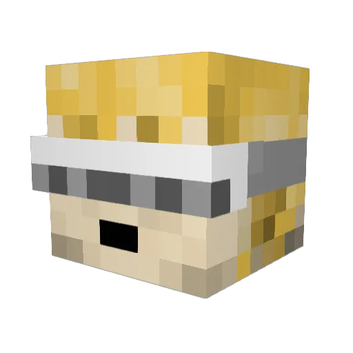 diamondfiend Minecraft avatar head, 3D render