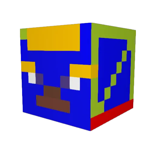 diamondgrant8 Minecraft avatar head, 3D render