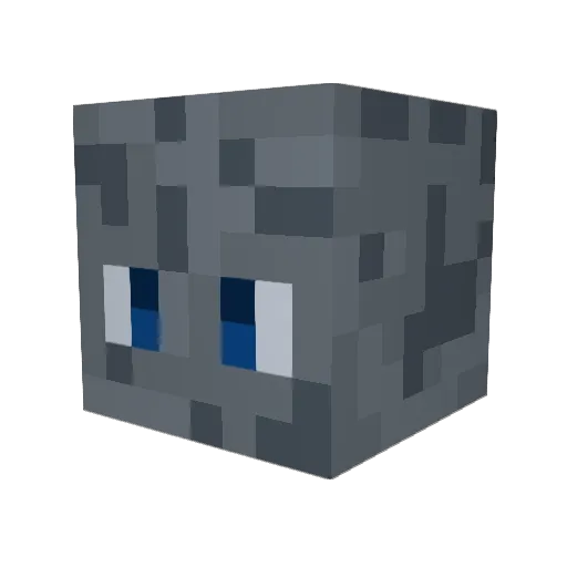 diamondjackC Minecraft avatar head, 3D render