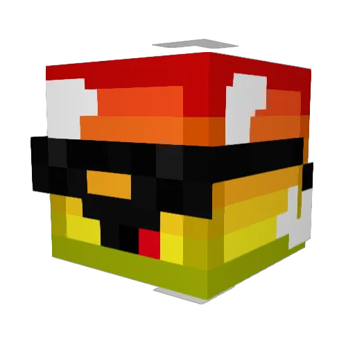 diamondmaster321 Minecraft avatar head, 3D render