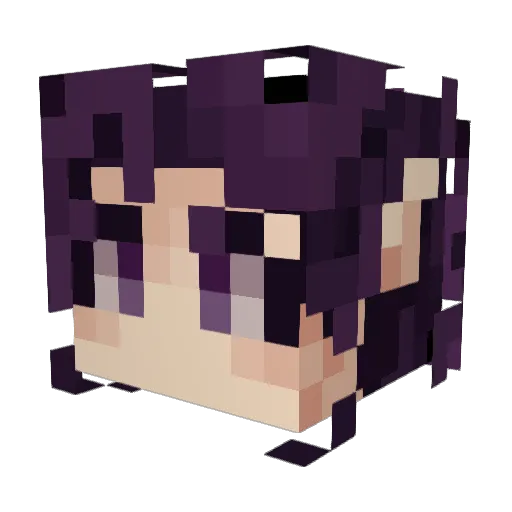 diamondplayer Minecraft avatar head, 3D render