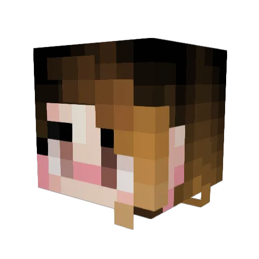 diamonds_days Minecraft avatar head, 3D render